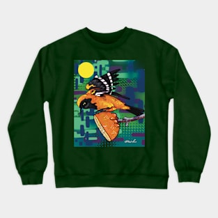 Orange-backed Oriole Crewneck Sweatshirt